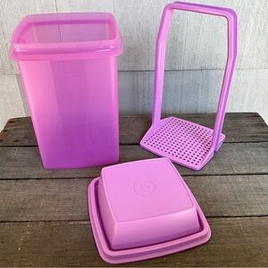 Tupperware Large Lavender Purple Pick A Deli Pickle Keeper Storage Container